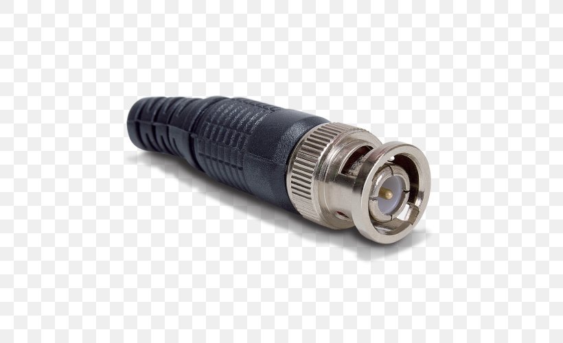 Coaxial Cable Electrical Connector BNC Connector Closed-circuit Television Electrical Termination, PNG, 500x500px, Coaxial Cable, Adapter, Bnc Connector, Cable, Camera Download Free