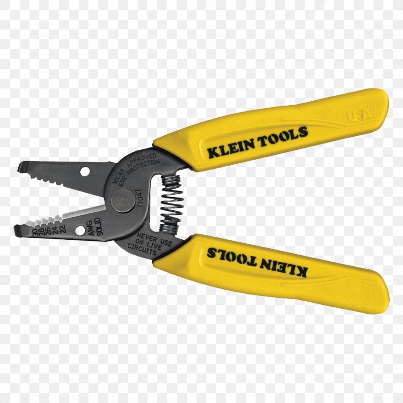 Hand Tool Wire Stripper Klein Tools Cutting Tool, PNG, 1000x1000px, Hand Tool, American Wire Gauge, Cutting, Cutting Tool, Diagonal Pliers Download Free