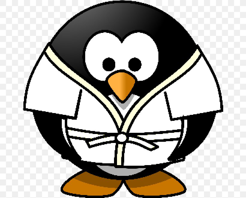 Penguin Judogi Sport Clip Art, PNG, 668x662px, Penguin, Artwork, Beak, Bird, Flightless Bird Download Free