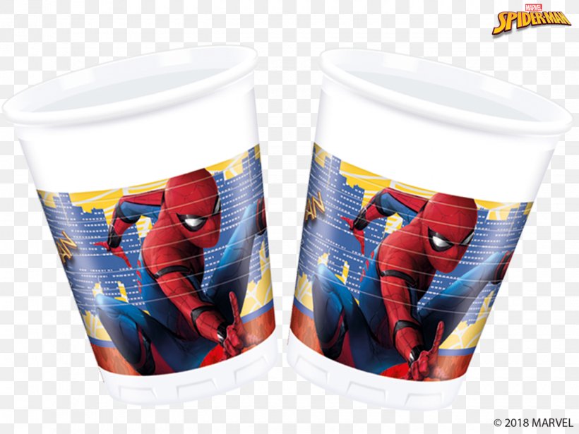 Spider-Man Party Disposable Cups Birthday, PNG, 1440x1080px, Watercolor, Cartoon, Flower, Frame, Heart Download Free
