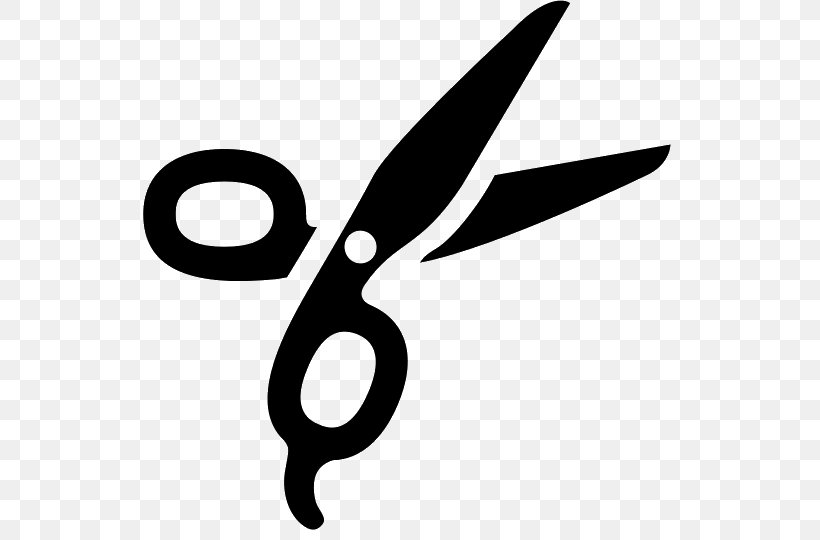 Hair-cutting Shears Clip Art, PNG, 540x540px, Haircutting Shears, Barber, Black And White, Scissors, Share Icon Download Free