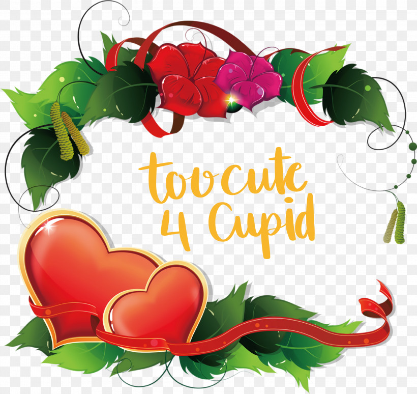 Cute Cupid Valentines Day Valentine, PNG, 3000x2835px, Cute Cupid, Floral Design, Heart, Quotes, Valentine Download Free