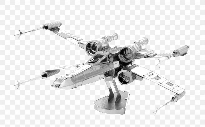 X-wing Starfighter Star Wars: TIE Fighter R2-D2 Poe Dameron, PNG, 2700x1680px, Xwing Starfighter, Anakin Skywalker, Auto Part, Black And White, Body Jewelry Download Free