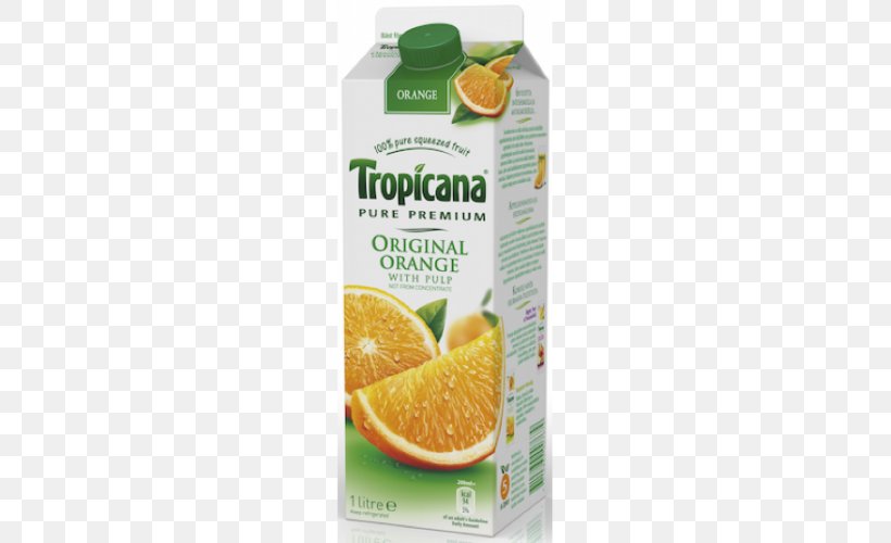 Orange Juice Orange Drink Tropicana Products, PNG, 500x500px, Orange, Citric Acid, Concentrate, Diet Food, Direktsaft Download Free