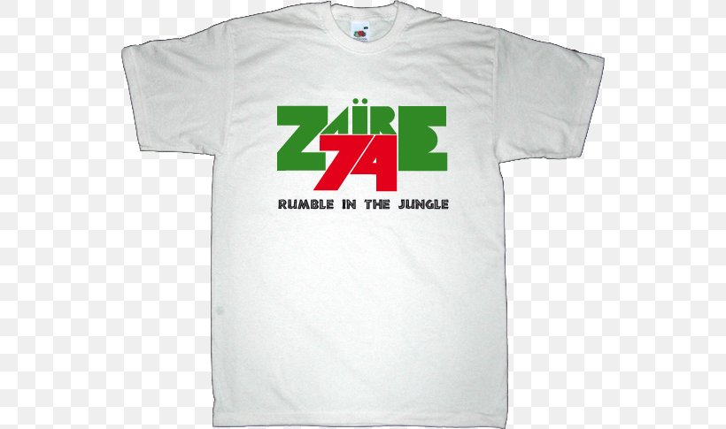 T-shirt Zaire 74 Logo Sleeve, PNG, 546x485px, Tshirt, Active Shirt, Brand, Clothing, Flag Download Free
