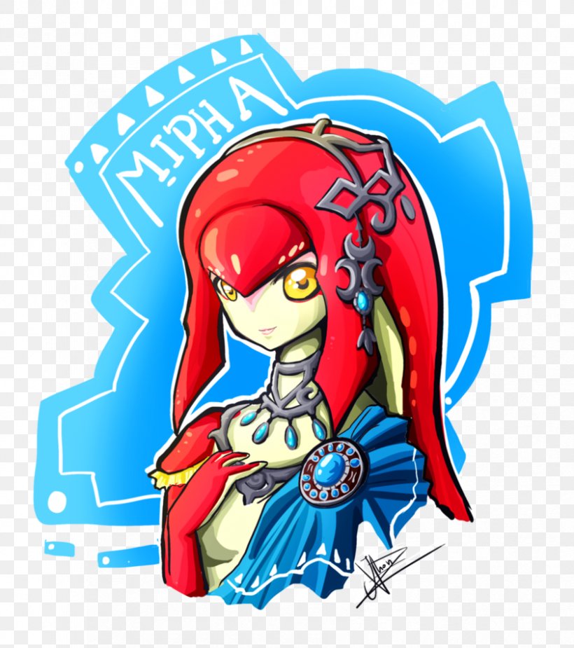 The Legend Of Zelda: Breath Of The Wild Link The Legend Of Zelda: Spirit Tracks Mipha Art, PNG, 841x949px, Watercolor, Cartoon, Flower, Frame, Heart Download Free