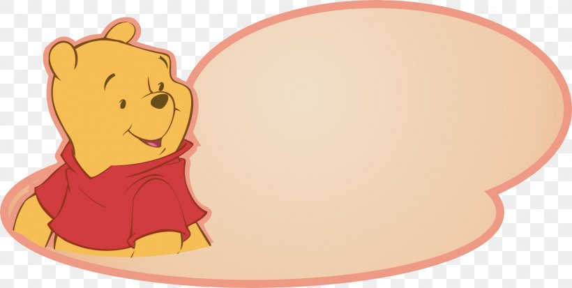 Winnie The Pooh Bear Cartoon, PNG, 2077x1047px, Watercolor, Cartoon, Flower, Frame, Heart Download Free