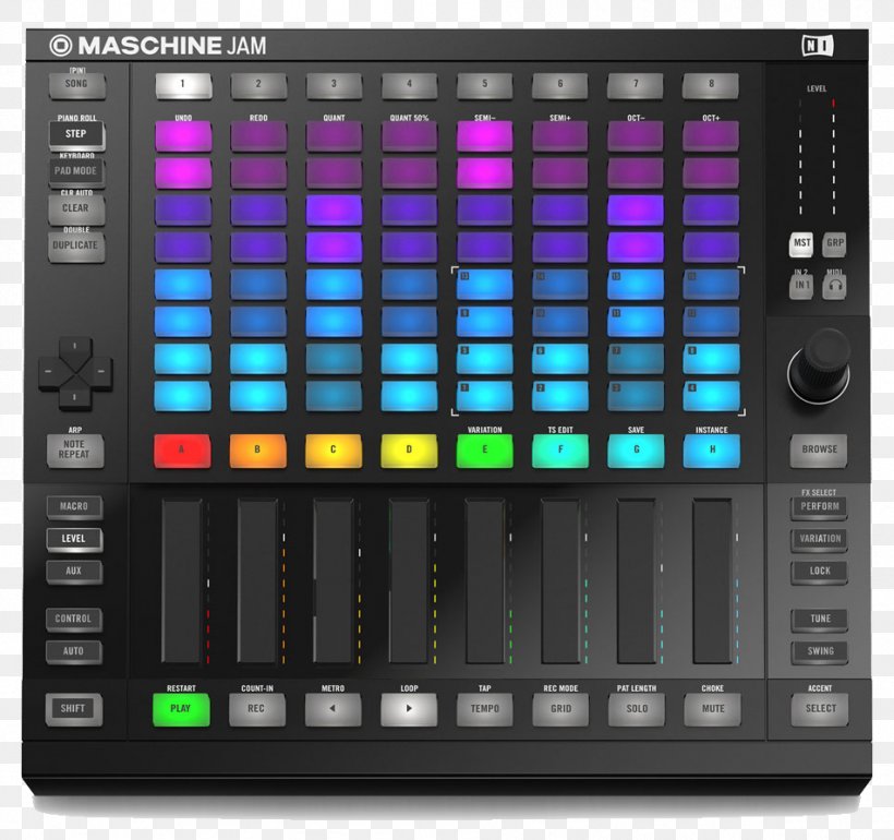 Native Instruments Maschine Jam Native Instruments Maschine Jam Disc Jockey Musical Instruments, PNG, 952x894px, Watercolor, Cartoon, Flower, Frame, Heart Download Free