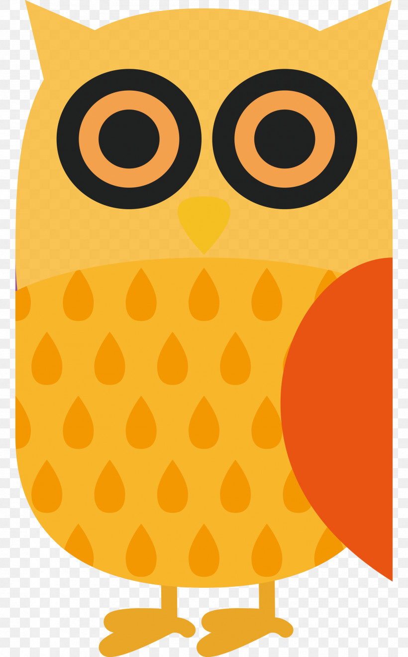 Owl M Yellow Meter Beak Pattern, PNG, 1864x3000px, Cartoon Owl, Beak, Cute Owl, Line, Meter Download Free