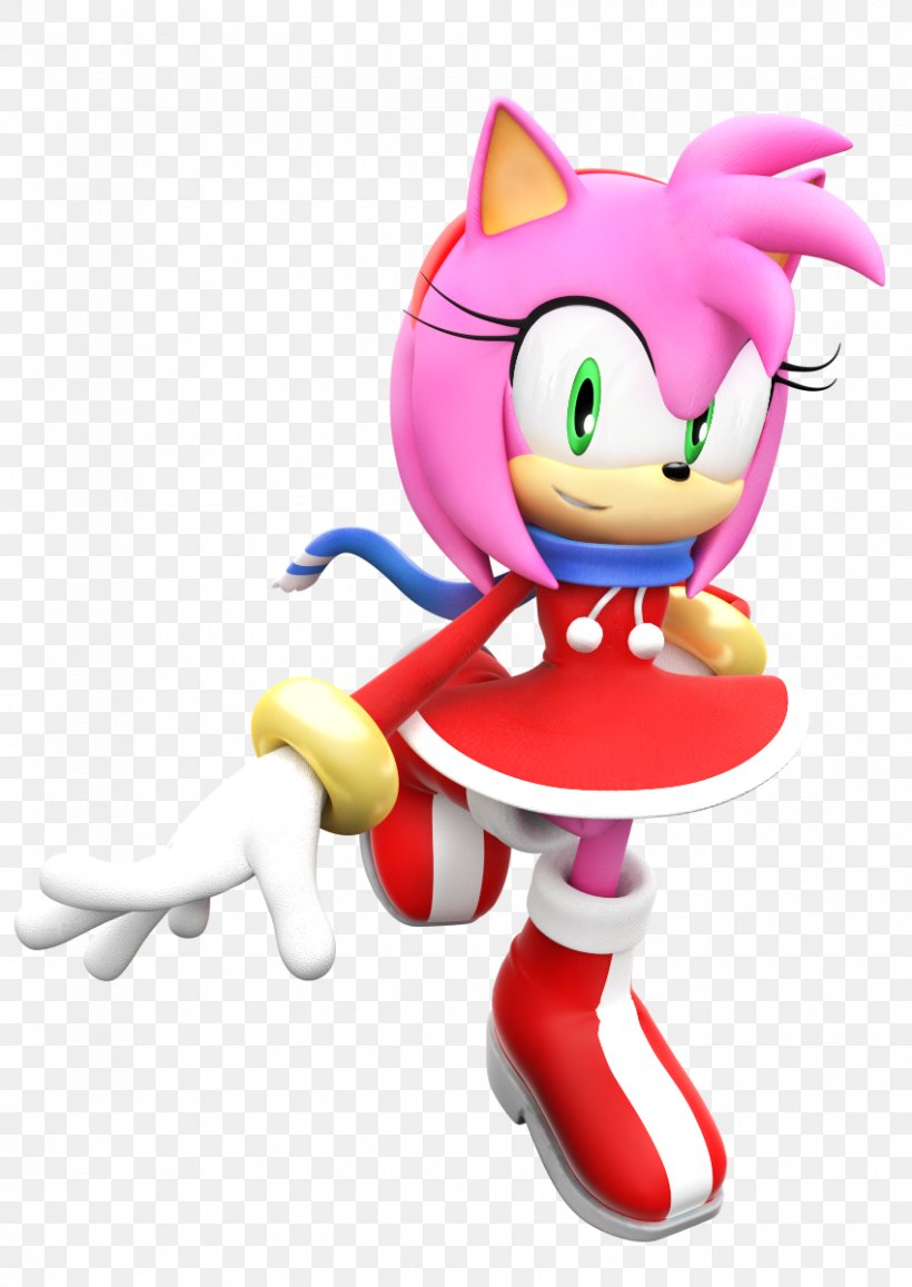 Amy Rose Sonic The Hedgehog Sonic & Knuckles Sonic Riders Sonic Drift, PNG, 850x1200px, Amy Rose, Cartoon, Christmas, Fictional Character, Figurine Download Free