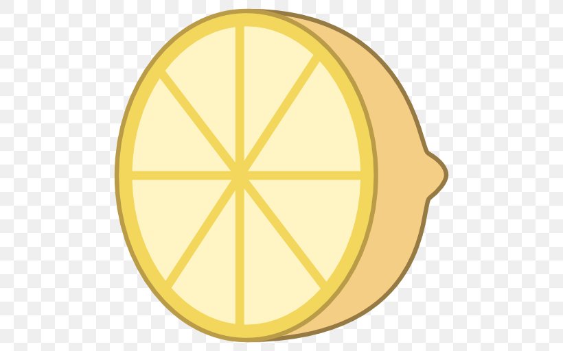 Circle Area Yellow, PNG, 512x512px, Area, Food, Lemon, Symbol, Yellow Download Free