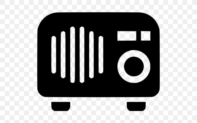 Internet Radio Download WHITE RADIO, PNG, 512x512px, Radio, Black And White, Brand, Internet Radio, Logo Download Free