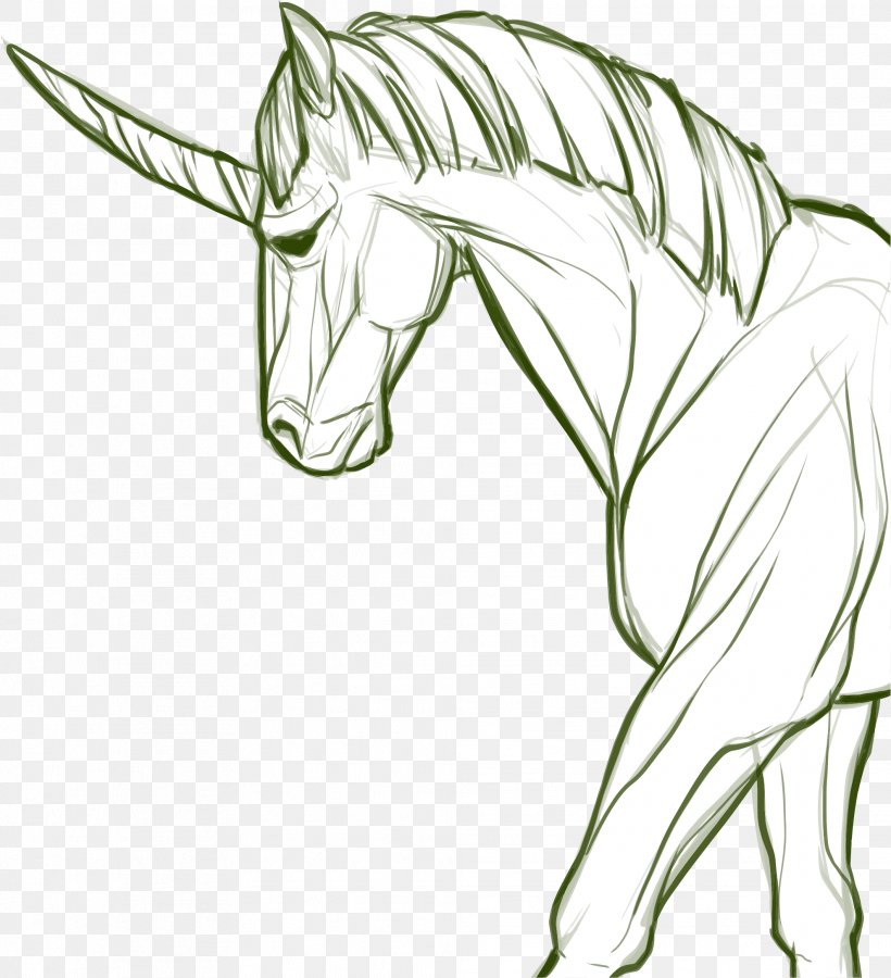 Horse Unicorn Line Art, PNG, 1979x2174px, Horse, Artwork, Black And White, Drawing, Fauna Download Free