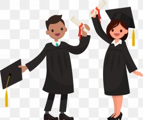 Student - Graduation Ceremony Clip Art Academic Dress Illustration Graduate University PNG