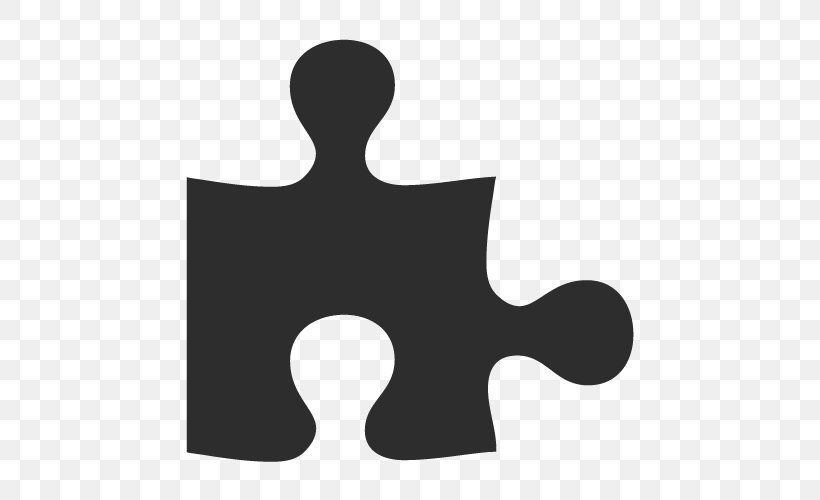 Jigsaw Puzzles Clip Art, PNG, 500x500px, Jigsaw Puzzles, Black, Black And White, Font Awesome, Hand Download Free