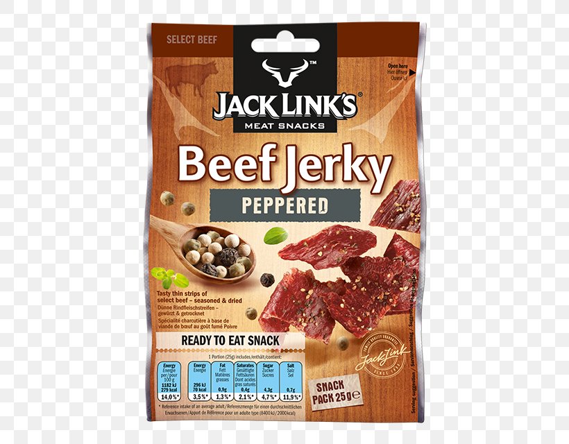 Jack Link's Beef Jerky Meat, PNG, 640x640px, Jerky, Animal Source Foods, Beef, Beef Jerky, Beef Tenderloin Download Free