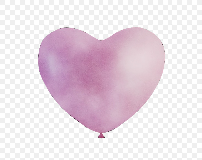Pink Heart Balloon Magenta Party Supply, PNG, 650x650px, Watercolor, Balloon, Heart, Magenta, Paint Download Free