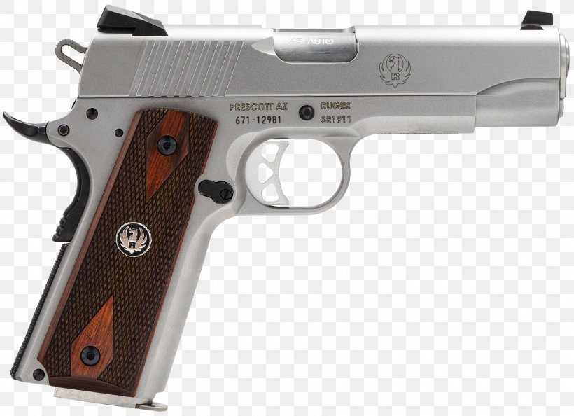 Ruger SR1911 .45 ACP Stainless Steel Taurus PT1911 Firearm, PNG, 1800x1304px, 45 Acp, 357 Magnum, Ruger Sr1911, Air Gun, Airsoft Download Free