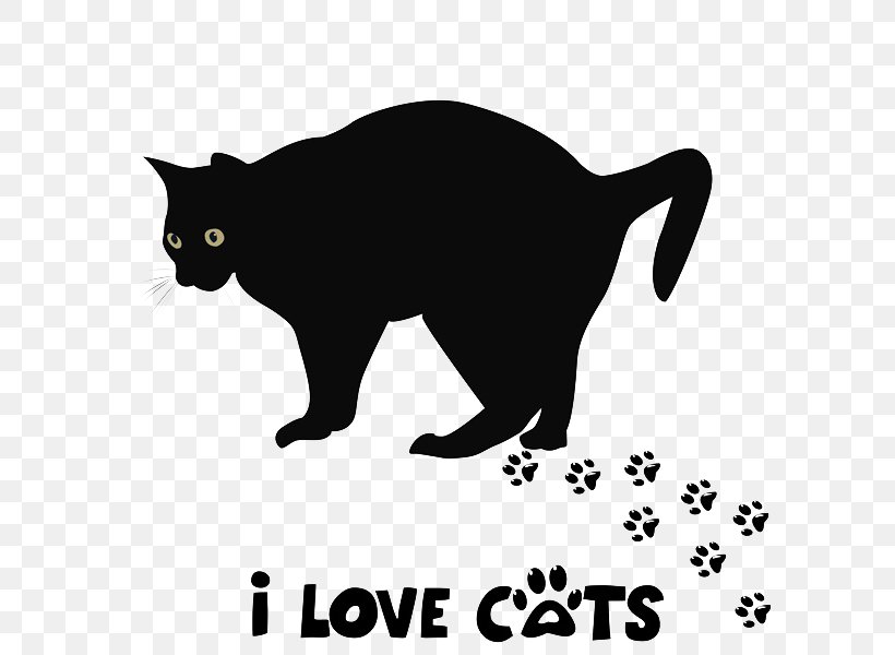Cat Dog Kitten Paw Footprint, PNG, 600x600px, Cat, Black, Black And White, Black Cat, Carnivoran Download Free
