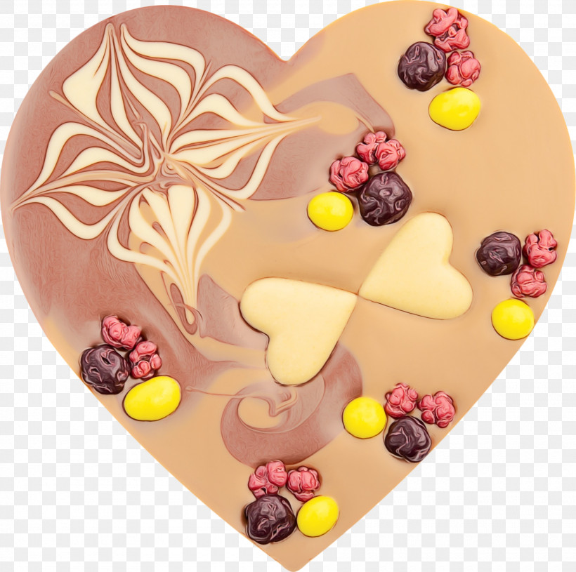 Heart Pink Food Sweetness Cuisine, PNG, 2000x1990px, Watercolor, Baked Goods, Cake Decorating, Cuisine, Dessert Download Free