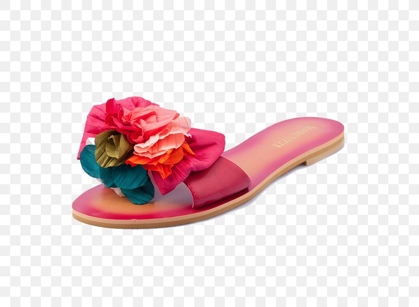Slipper Sandal Shoe, PNG, 600x600px, Slipper, Designer, Flip Flops, Flipflops, Flower Download Free