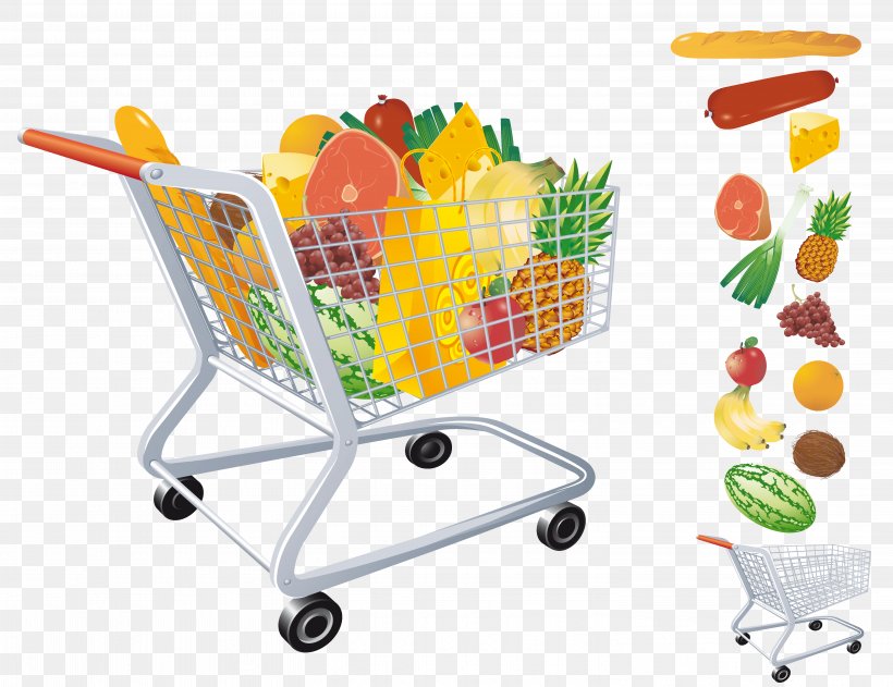 Shopping Cart Stock Photography Grocery Store, PNG, 5906x4551px, Shopping Cart, Cart, Food, Fruit, Grocery Store Download Free