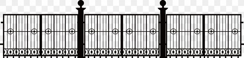 Black And White Fence Structure Font, PNG, 3316x799px, Black And White, Black, Fence, Home Fencing, Iron Download Free