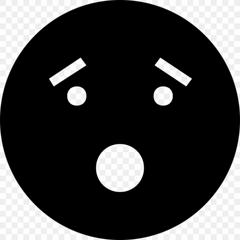 Emoticon Smiley Sadness Face, PNG, 980x980px, Emoticon, Black And White, Blackface, Emotion, Face Download Free