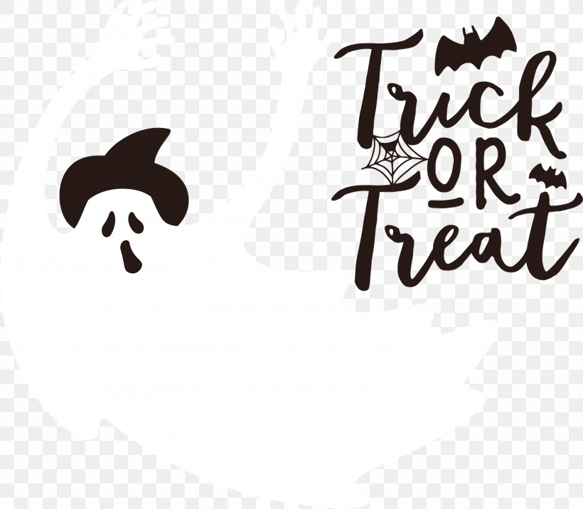 Logo Calligraphy Black And White Meter M, PNG, 3000x2621px, Trick Or Treat, Biology, Black, Black And White, Calligraphy Download Free