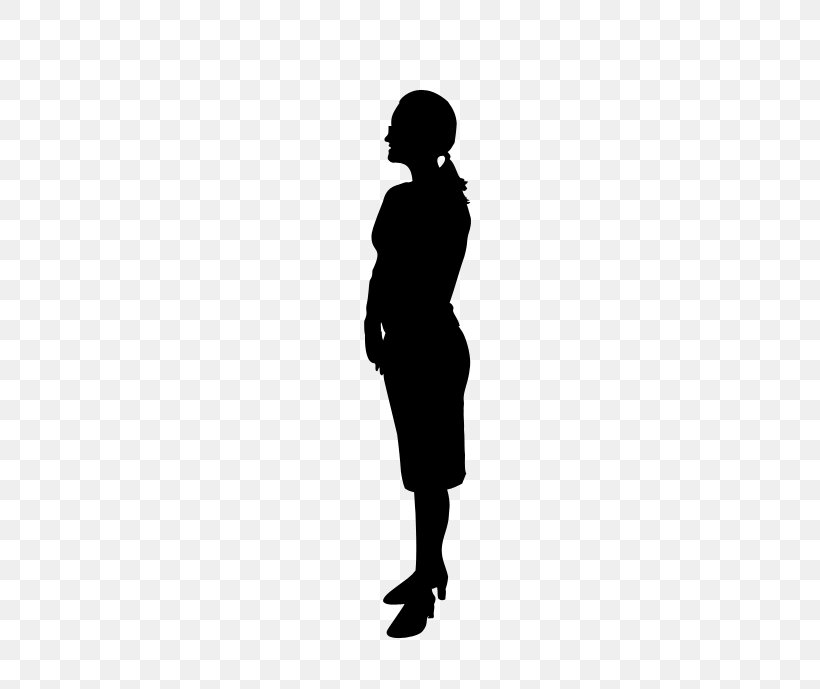Silhouette Female Clip Art, PNG, 500x689px, Silhouette, Arm, Black, Black And White, Female Download Free