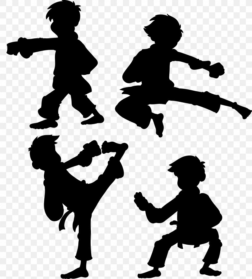 Silhouette Taekwondo, PNG, 2540x2815px, Silhouette, Art, Black And White, Fundal, Human Behavior Download Free