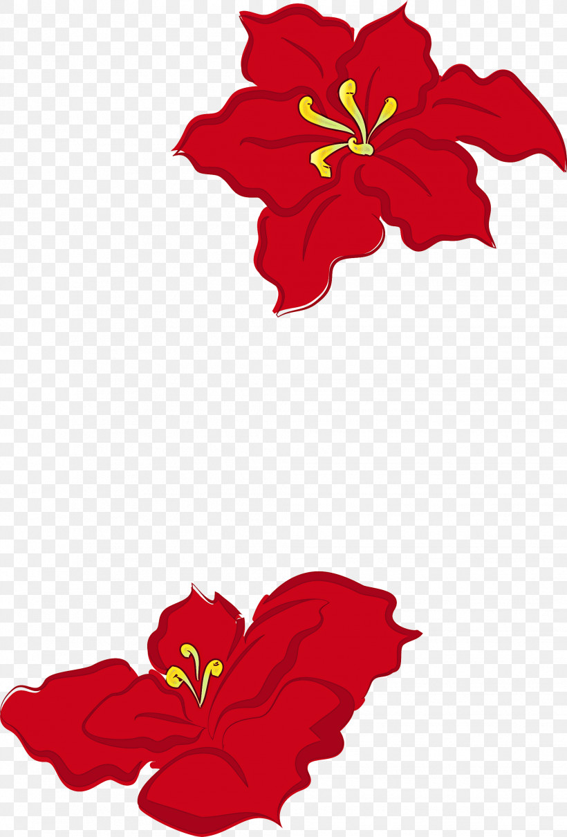 Red Flower Hawaiian Hibiscus Plant Petal, PNG, 2033x3000px, Red, Flower, Hawaiian Hibiscus, Herbaceous Plant, Hibiscus Download Free