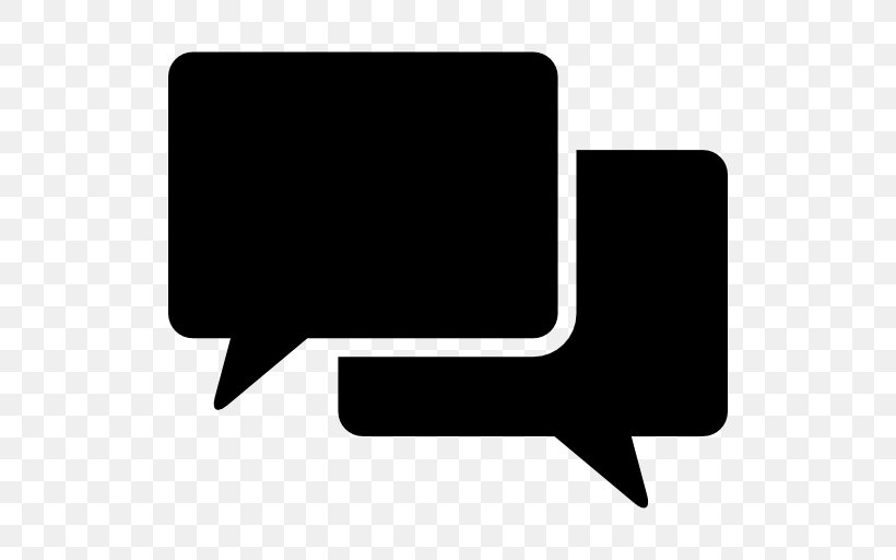 Online Chat Speech Balloon, PNG, 512x512px, Online Chat, Black, Black And White, Facebook Messenger, Rectangle Download Free