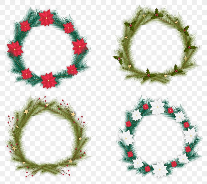 Wreath Garland Euclidean Vector, PNG, 2310x2059px, Wreath, Christmas, Christmas Decoration, Christmas Ornament, Decor Download Free