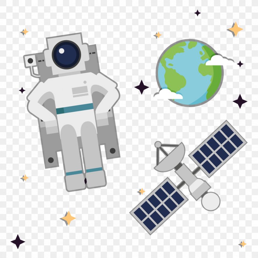 Astronaut Outer Space, PNG, 1000x1000px, Astronaut, Aerospace, Machine, Outer Space, Space Download Free