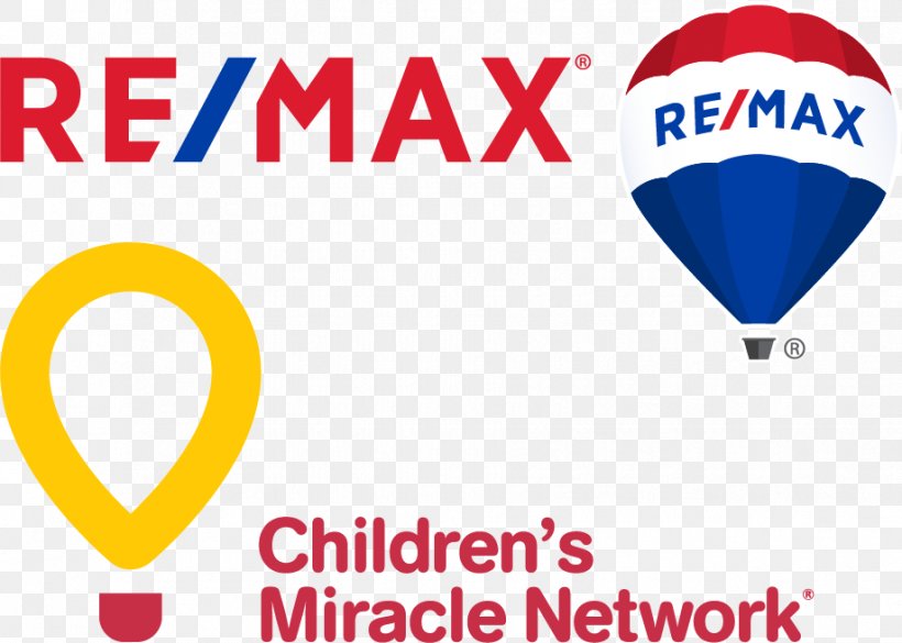 Children's Miracle Network Hospitals RE/MAX, LLC Hot Air Balloon Logo, PNG, 918x656px, Remax Llc, Area, Balloon, Brand, Hospital Download Free