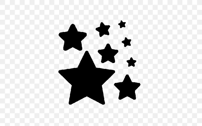 Five-pointed Star Shape Clip Art, PNG, 512x512px, Fivepointed Star, Black And White, Icon Design, Shape, Star Download Free