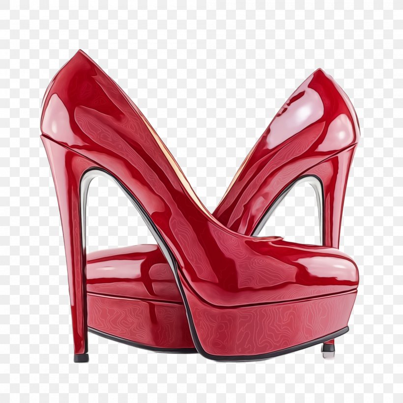 Footwear High Heels Red Basic Pump Shoe, PNG, 2000x2000px, Watercolor, Basic Pump, Bridal Shoe, Court Shoe, Footwear Download Free