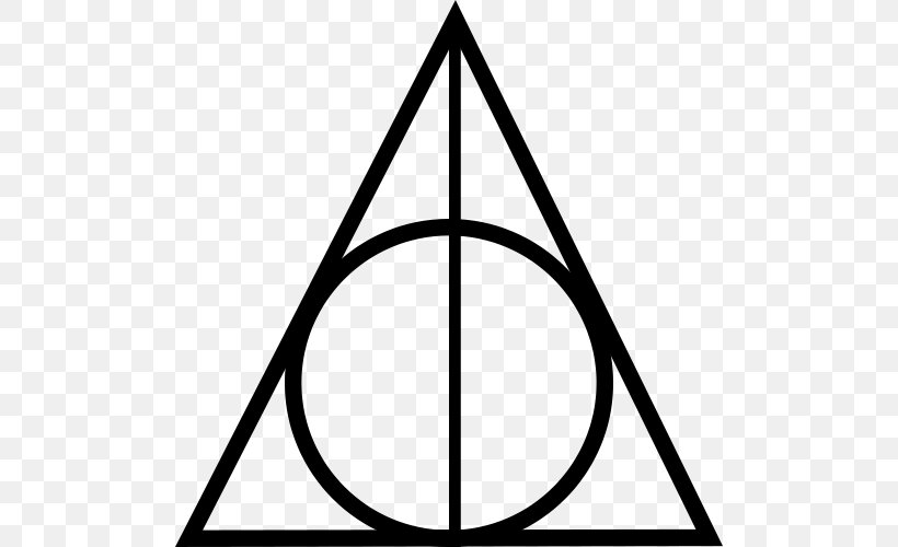 Harry Potter And The Deathly Hallows Albus Dumbledore Harry Potter And The Philosopher's Stone Symbol, PNG, 500x500px, Albus Dumbledore, Alchemical Symbol, Area, Black And White, Eye Of Providence Download Free