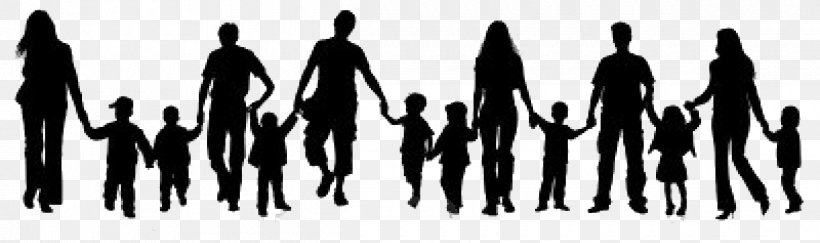 Royalty-free Silhouette, PNG, 1200x356px, Royaltyfree, Black And White, Child, Family, Hand Download Free