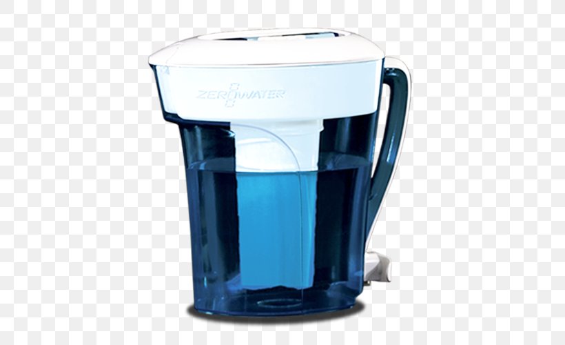 Water Filter Mug Pitcher ZeroWater (Zero Technologies, LLC) Kettle, PNG, 500x500px, Water Filter, Blender, Brita Gmbh, Coffeemaker, Cup Download Free