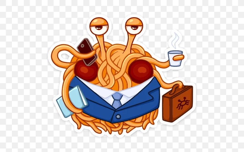 Clip Art Sticker Pastafarianism Telegram Monster, PNG, 512x512px, Sticker, Area, Artwork, Cartoon, Flying Spaghetti Monster Download Free