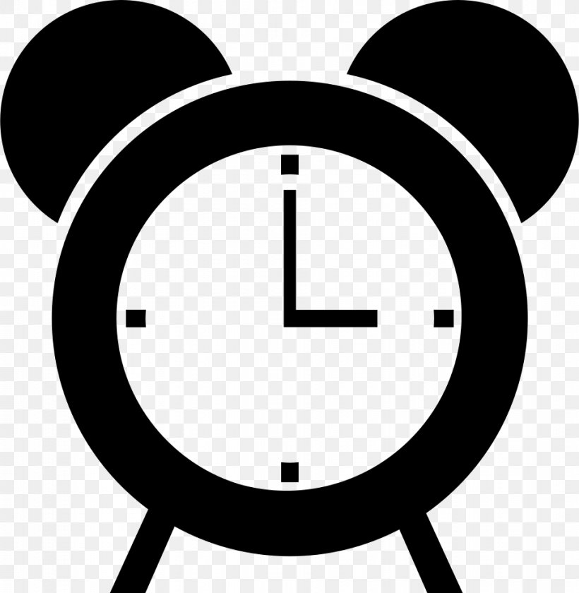 Alarm Clocks Clip Art, PNG, 956x980px, Alarm Clocks, Alarm Clock, Area, Black And White, Clock Download Free