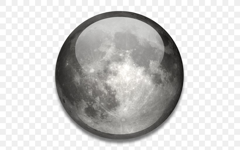 Moon Lunar Phase Impact Crater Earth Weather Station, PNG, 512x512px, Moon, Astronomical Object, Atmosphere, Atmosphere Of Earth, Black And White Download Free
