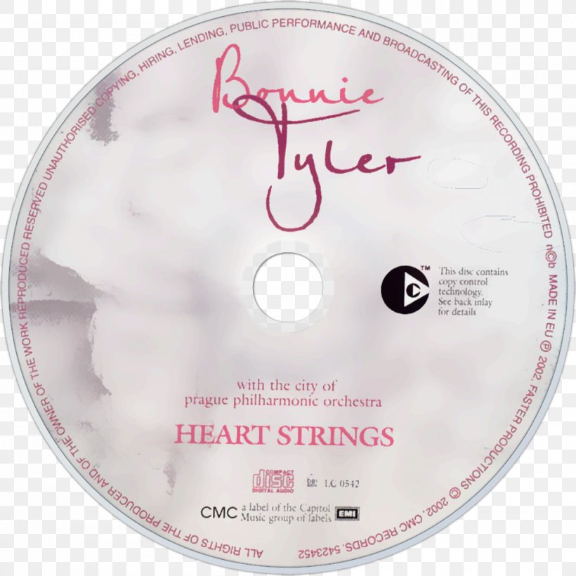 Compact Disc Heart Strings Disk Storage Bonnie Tyler, PNG, 1000x1000px, Compact Disc, Bonnie Tyler, Disk Storage, Dvd, Label Download Free