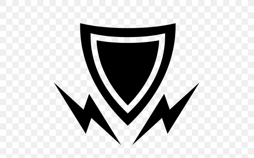 Shield Logo, PNG, 512x512px, Shield, Black And White, Brand, Game, Logo Download Free