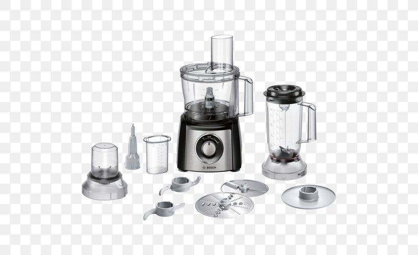Food Processor Blender Mixer Home Appliance, PNG, 500x500px, Food Processor, Blender, Brushed Metal, Food, Home Appliance Download Free