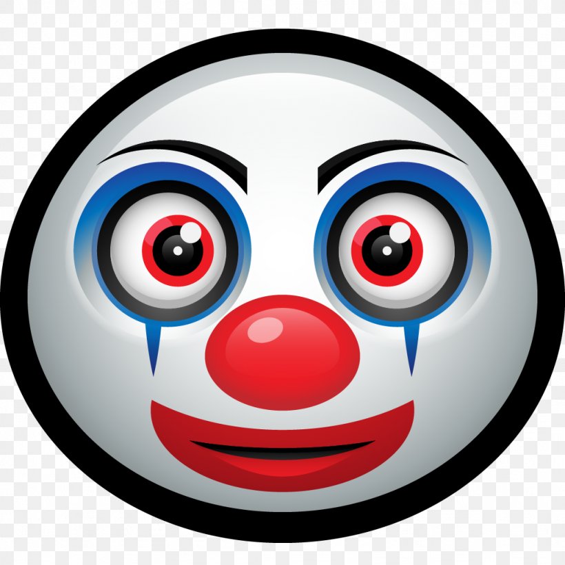 Clown Smiley Emoticon Emoji, PNG, 1024x1024px, Clown, Art, Avatar, Emoji, Emoticon Download Free
