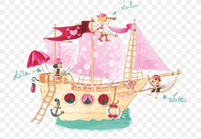 Piracy Pink Pirates 01: Pink Pirates Und Der Prinzenkuchen Ship Book World Ocean, PNG, 715x567px, Piracy, Amusement Park, Book, Cartoon, Ocean Download Free