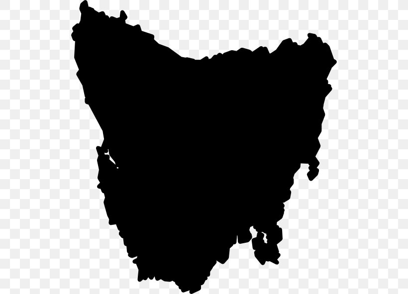 Tasmania Clip Art, PNG, 534x591px, Tasmania, Australia, Black, Black And White, Map Download Free